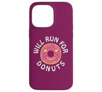 Funny Running Saying with Sweet Graphic Will Run for Donuts Coque pour iPhone 14 Pro Max
