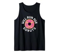 Funny Running Saying with Sweet Graphic Will Run for Donuts Débardeur
