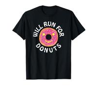 Funny Running Saying with Sweet Graphic Will Run for Donuts T-Shirt