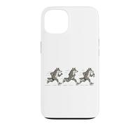 Funny Running Wolf Runner Sarcastique Jogging Wolf Coque pour iPhone 13