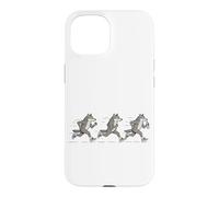 Funny Running Wolf Runner Sarcastique Jogging Wolf Coque pour iPhone 15