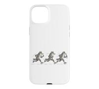 Funny Running Wolf Runner Sarcastique Jogging Wolf Coque pour iPhone 15 Plus