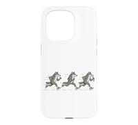 Funny Running Wolf Runner Sarcastique Jogging Wolf Coque pour iPhone 15 Pro