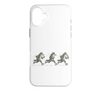Funny Running Wolf Runner Sarcastique Jogging Wolf Coque pour iPhone 16 Plus