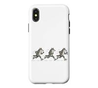 Funny Running Wolf Runner Sarcastique Jogging Wolf Coque pour iPhone X/XS