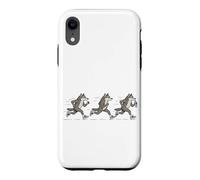 Funny Running Wolf Runner Sarcastique Jogging Wolf Coque pour iPhone XR