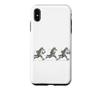 Funny Running Wolf Runner Sarcastique Jogging Wolf Coque pour iPhone XS Max