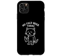 Funny Sad Cat Meme No Fold Beer Today Drinking Party Lover Coque pour iPhone 11 Pro Max