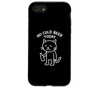 Funny Sad Cat Meme No Fold Beer Today Drinking Party Lover Coque pour iPhone SE (2020) / 7/8