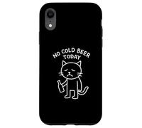 Funny Sad Cat Meme No Fold Beer Today Drinking Party Lover Coque pour iPhone XR