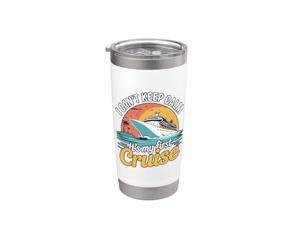 Funny Sailing I Can't Keep Calm, c'est ma première croisière Gobelet isotherme en acier inoxydable double paroi