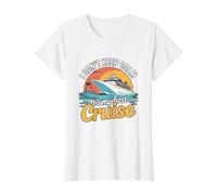 Funny Sailing I Can't Keep Calm, C'est ma première croisière T-Shirt Graphique avec Valeur, Femme, Blanc, XS