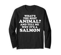 Funny Salmon Saying Tshirt Hilarious Salmon Joke Manche Longue