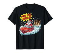 Funny Santa Boat Deck The Hulls Christmas Cruise Parent Kids T-Shirt