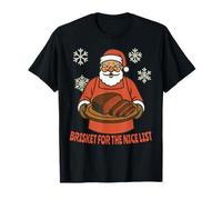 Funny Santa Brisket BBQ Christmas Holiday Humor Design T-Shirt