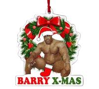 funny santa claus christmas pendants - Rearview Mirror Acrylic Charm, Keychain & Bag Pendant, Humorous Tree Decorations with Hat, for Vehicle Dashboard Living Room Bedroom Kitchen Balcony Christmas