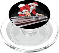 Funny Santa Clause DJ, Christmas Musician Team Santa Graphic PopSockets PopGrip pour MagSafe
