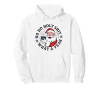 Funny Santa Coffee Christmas - Ho Ho Holy Wow Wow Wow What a Year Sweat à Capuche