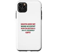 Funny Santa Saw My Bank Account Christmas Inflation Coque pour iPhone 11 Pro Max