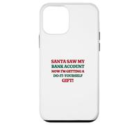 Funny Santa Saw My Bank Account Christmas Inflation Coque pour iPhone 12 Mini