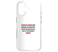 Funny Santa Saw My Bank Account Christmas Inflation Coque pour iPhone 17