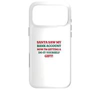 Funny Santa Saw My Bank Account Christmas Inflation Coque pour iPhone 17 Pro Max