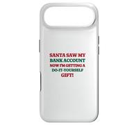 Funny Santa Saw My Bank Account Christmas Inflation Coque pour iPhone Air