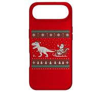 Funny Santa Sleigh Riding Dinosaur T-Rex Christmas Costume Coque pour iPhone Air