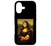 Funny Sarcasm Oil Painting Mona Lisa Take Off Her Face Mask Coque pour iPhone 17