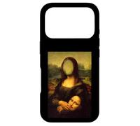 Funny Sarcasm Oil Painting Mona Lisa Take Off Her Face Mask Coque pour iPhone 17 Pro