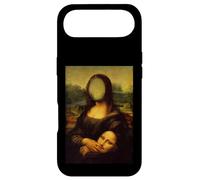 Funny Sarcasm Oil Painting Mona Lisa Take Off Her Face Mask Coque pour iPhone Air