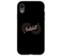Funny Sarcastic Adult Joke Womens Cute Pink Bullshit Coque pour iPhone XR