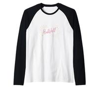Funny Sarcastic Adult Joke Womens Cute Pink Bullshit Manche Raglan