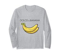 Funny Sarcastic Banana Tee Shirt, Cool Banana Graphic Design Manche Longue