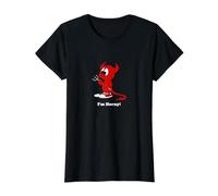 Funny Sarcastic I'm Horny Cute Red Devil with Corns T-Shirt Graphique avec Valeur