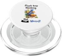 Funny Sarcastic Parrot Witty Quote Graphic Tee Introvert PopSockets PopGrip pour MagSafe