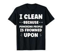 Funny Sarcastic Punching People Quote i Clean T-Shirt