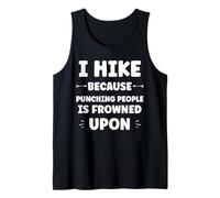 Funny Sarcastic Punching People Quote i Hike Débardeur
