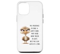 Funny Sarcastic Quote Bird No Patience Funny Shirt Men Women Coque pour iPhone 12/12 Pro