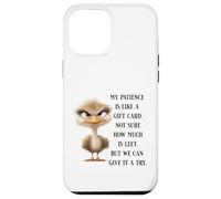 Funny Sarcastic Quote Bird No Patience Funny Shirt Men Women Coque pour iPhone 12 Pro Max