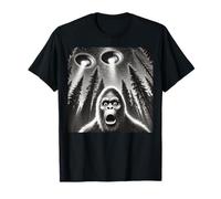 Funny Sasquatch Alien, UFO Encounter Graphic T-Shirt