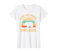Funny Save The Chubby Unicorns Rhino Graphic Sarcastique T-Shirt Graphique avec Valeur