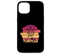 Funny Save Turtles Retro Distressed Turtle Graphic Coque pour iPhone 13