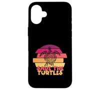Funny Save Turtles Retro Distressed Turtle Graphic Coque pour iPhone 16 Plus