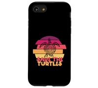 Funny Save Turtles Retro Distressed Turtle Graphic Coque pour iPhone SE (2020) / 7/8