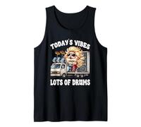 Funny Saying And Hippie Rock Gnome Dad Graphic For Drummers Débardeur