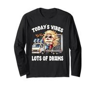 Funny Saying And Hippie Rock Gnome Dad Graphic For Drummers Manche Longue