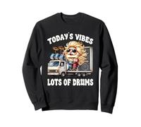 Funny Saying And Hippie Rock Gnome Dad Graphic For Drummers Sweatshirt