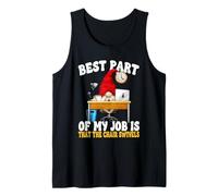 Funny Saying for Men 9 to 5 Job Home Office Humor GNOME Dad Débardeur