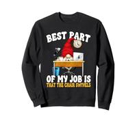 Funny Saying for Men 9 to 5 Job Home Office Humor GNOME Dad Sweatshirt